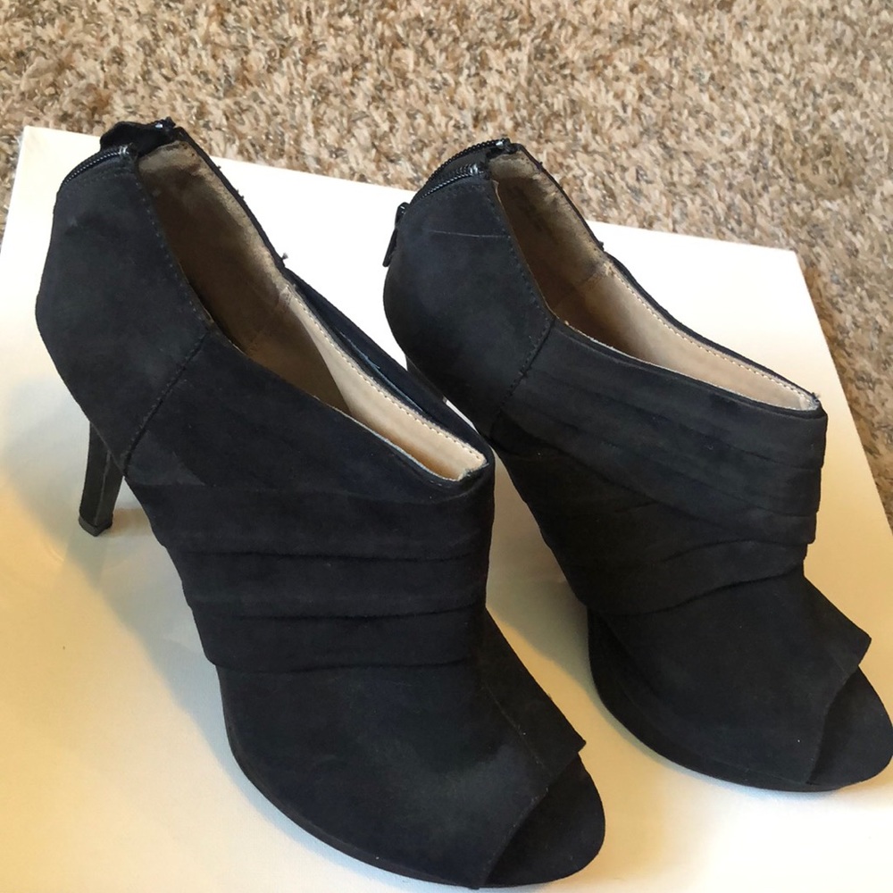 Black Zip Booties